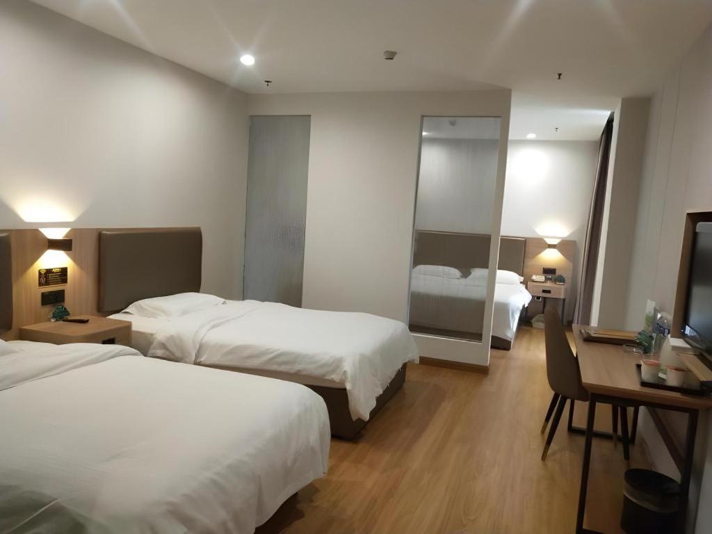 Greentree Inn Jining Yanzhou Jiuzhou Fangyuan Business Hotel Экстерьер фото